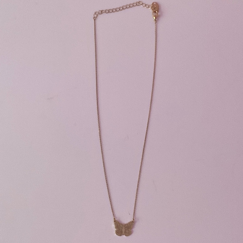 Target Gold Butterfly Necklace
